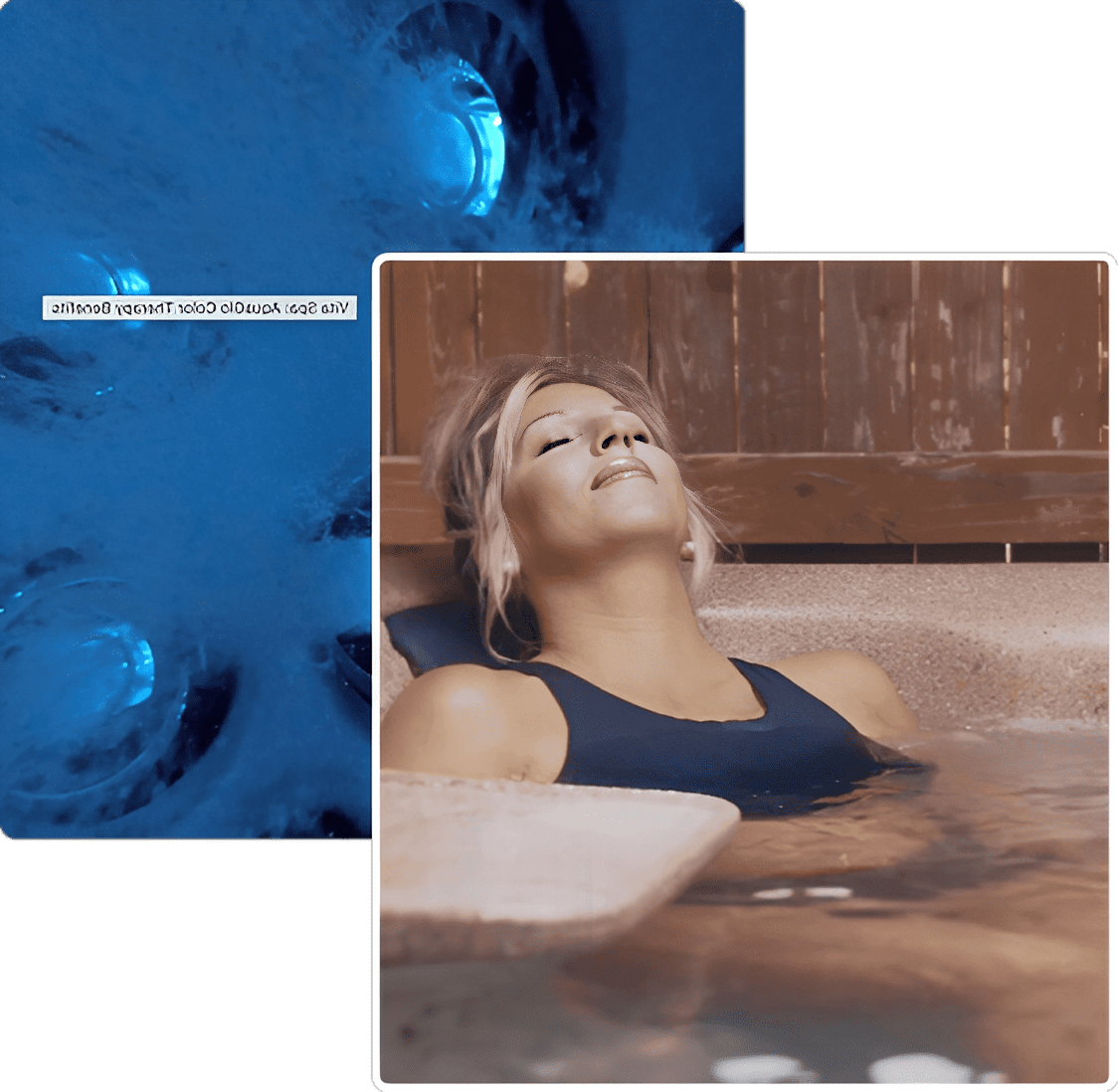 Peaceful spa experience with soothing jets