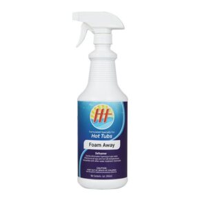 Defoamer product for hot tub maintenance